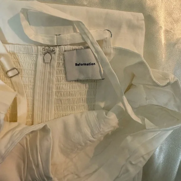 Reformation Stormi Dress in White *NEW* - Picture 5 of 6